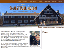 Tablet Screenshot of chaletkillington.com